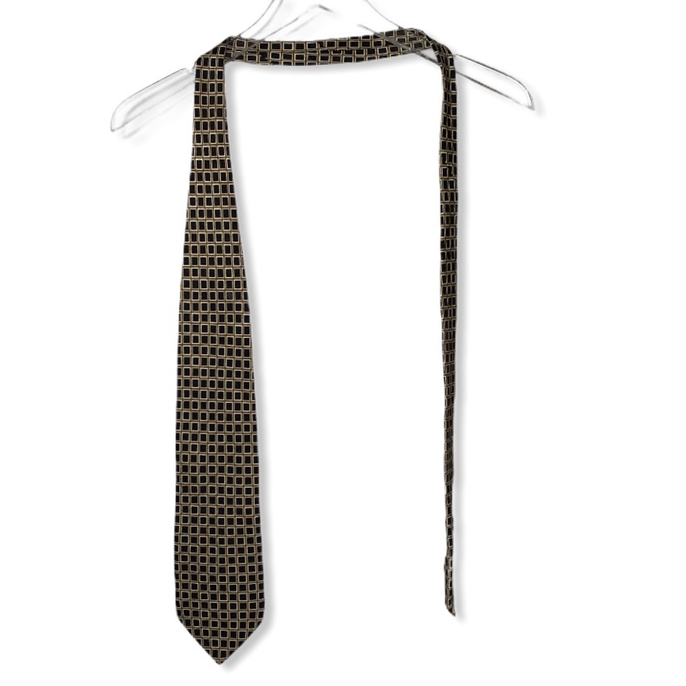 J. Ferrar Black and Gold Tie